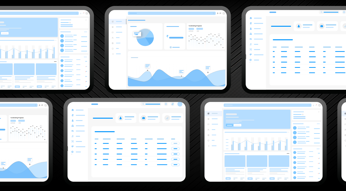 Dashboard screens